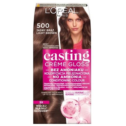 L'Oreal Casting Creme Gloss Hair Color 500 Light Brown