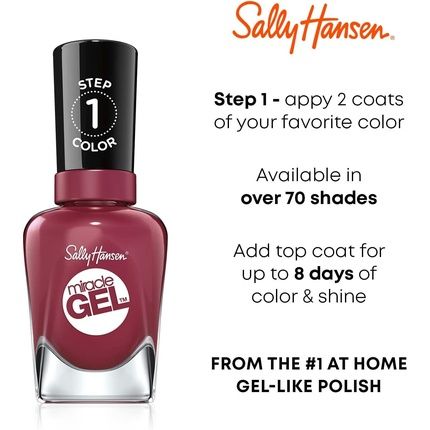 Sally Hansen Miracle Gel 555 Bordeaux Glow - Image 3