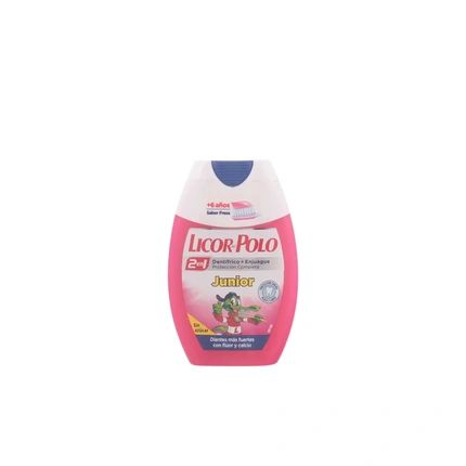 Licor Del Polo 2-In-1 Junior Strawberry Flavored Toothpaste 75Ml