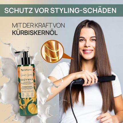 Vis Plantis Hair Conditioner For Weakened Hair With Styling Treatments 400Ml