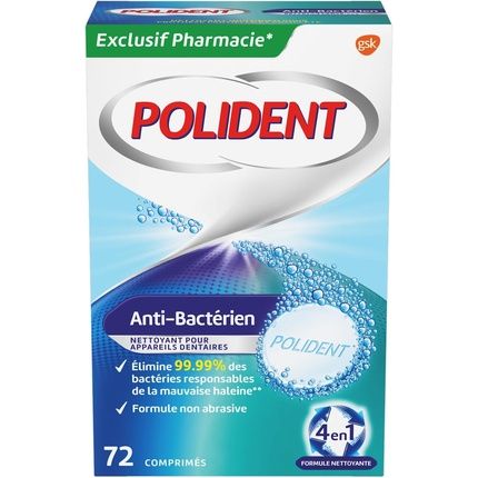 Polident Antibacterial Cleaner For Partial Or Complete Dentures