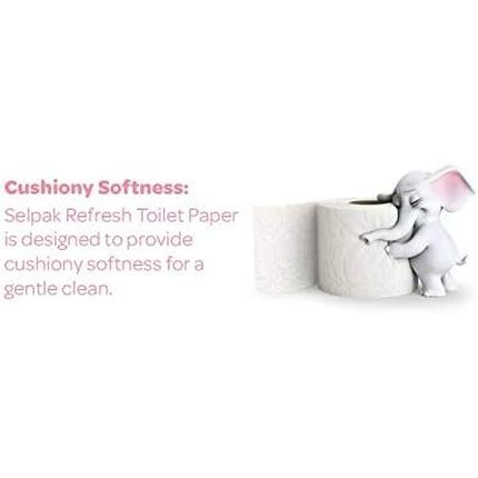 Selpak Powder Scented Toilet Paper 3-Ply - Pack Of 4 Rolls - Image 3