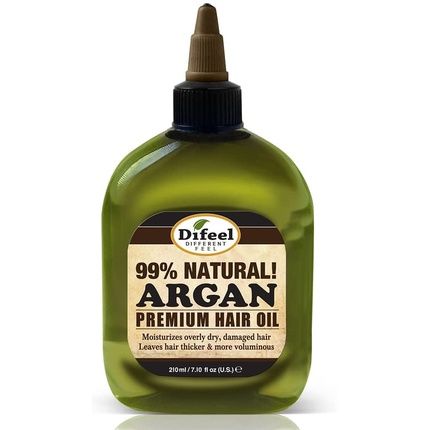Difeel Premium Natural Hair Oil Argan Oil Moisturizes And Smooths Hair 235Ml