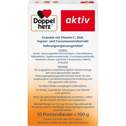 Doppelherz Hot Ginger + Turmeric - Vitamin C And Zinc Support Normal Immune Function - Image 3