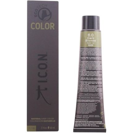 Icon Ecotech Natural Color 6.0 Dark Blonde Hair Dye 60Ml