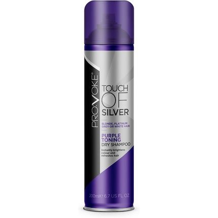 Provoke Touch Of Silver Purple Toning Dry Shampoo 200Ml