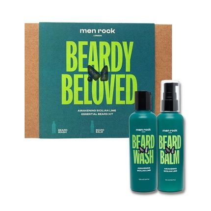 Beardy Beloved Awakening Sicilian Lime Beard Shampoo And Beard Balm Set 100Ml + 100Ml