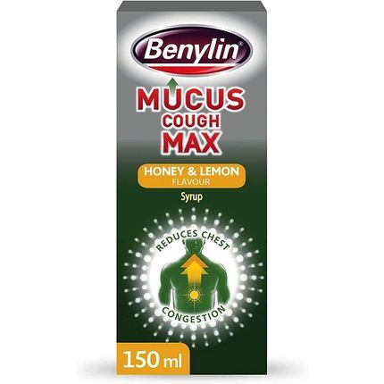 Benylin Mucus Cough Max, Honey And Lemon Flavour, Reduce Cough Intensity From