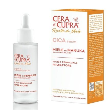Cera Di Cupra Cica Serum With Manuka Honey From New Zealand Promoting Natural Skin Barrier Healing Processes Made In Italy Dermatologically Tested 30Ml