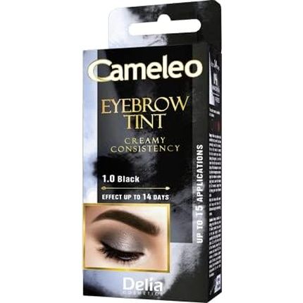 Cameleo Black Eyebrow Tint Creamy Long Lasting Color 15Ml