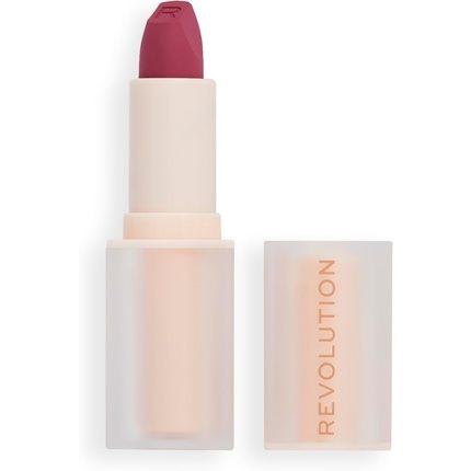 Makeup Revolution Lip Allure Soft Satin Lipstick Satin-Luxe Finish All-Day Wear Berry Boss
