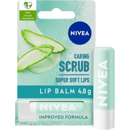 Nivea 2In1 Aloe Vera Lip Scrub And Caring Lip Balm 4.8G
