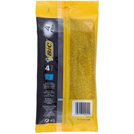 Bic 4 Flex Disposable Razor Set For Men 4 Blades - Image 3
