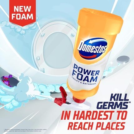 Domestos Power Foam Citrus Blast Toilet & Bathroom Cleaner Spray - Image 3