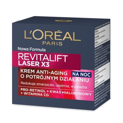 L'Oreal Revitalift Laser X3 Anti-Age Night Cream-Mask Regenerating Therapy 50Ml