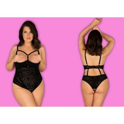 Obsessive Body Ouvert Black Transparent Plus Size 4Xl-7Xl - Image 4