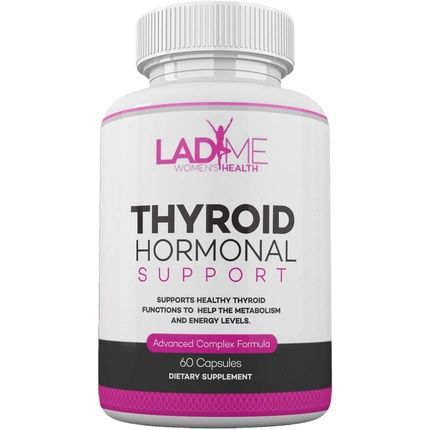 Ladyme Thyroid Support Supplement With Iodine 60 Capsules - Hormonal Support For Women'S Metabolism, Energy And Focus