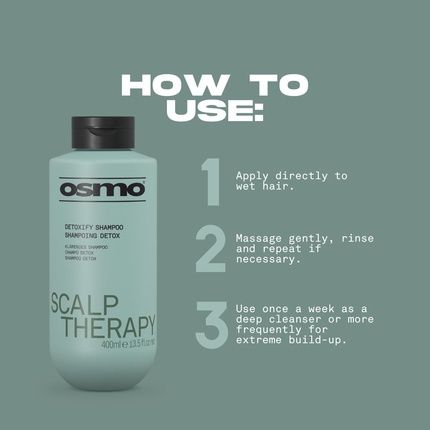 Osmo Scalp Therapy Detoxify Shampoo Clarifying Cleanser Removes Product - Image 3