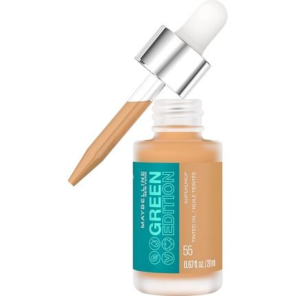 Maybelline New York Lightweight Serum Foundation Green Edition Superdrop Tinted Dry Oil No.55