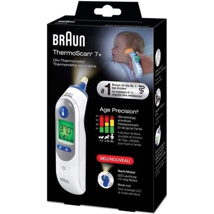 Braun Thermometer Oor 7 Age Precision Irt6525 Accurate Ear Thermometer For Ages 7 And Up