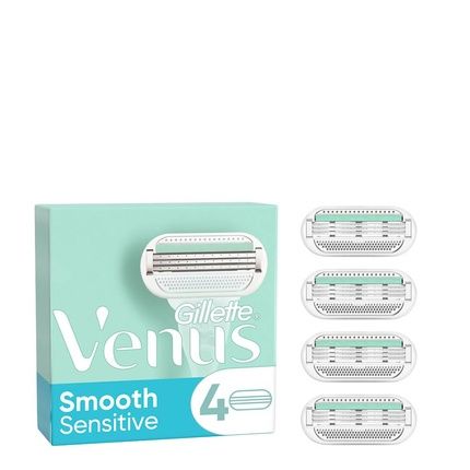 Gillette Venus Smooth Sensitive Razor Blade Refills 4 Units