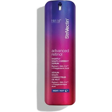 Strivectin Retinol Nightly Multi-Correct Serum Visibly Reducing Fines Lines And Wrinkles Restores Elasticity