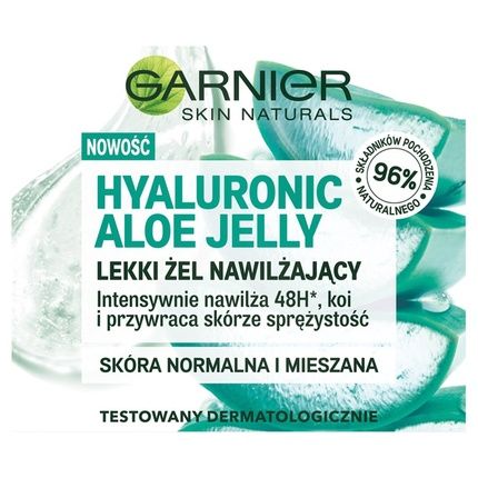 Garnier Hyaluronic Aloe Jelly Lightweight Moisturizing Gel For Normal And Combination Skin 50Ml