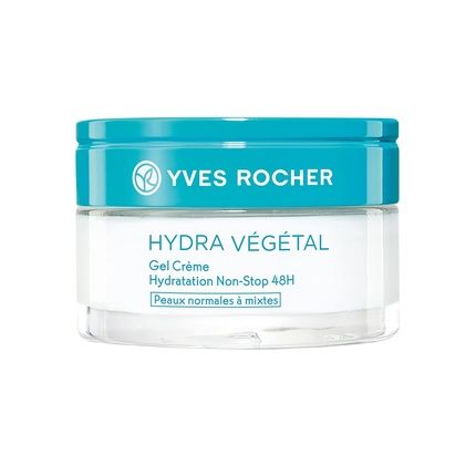 Yves Rocher 48 Hour Moisturizing Gel Cream For Normal To Combination Skin 1.6 Fl Oz