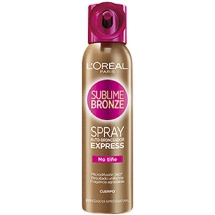 L'Oreal Sublime Bronze Self Tan Express Mist Spray Body 150Ml - Medium - Image 3