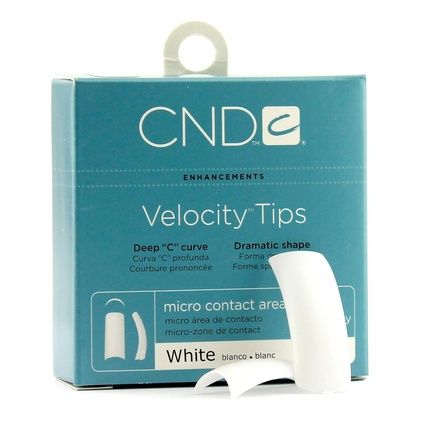 Creative Nail Tips Velocity False Nails White No.7 By Creative Nail