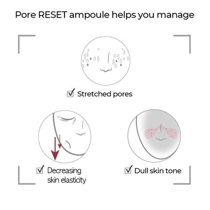Numbuzin No.3 Pore Reset Ampoule Shot Retinol Silybin Niacinamide Adenosine Saggy Pores Excess Sebum Korean Skin Care For Face 0.25 Fl Oz - Image 3