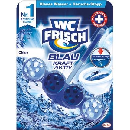 Wc Frisch Blue Rinser 50G Chlorine Effective Toilet Cleaner