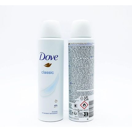 Dove Antiperspirant Deodorant Classic Women 0% Alcohol 150Ml