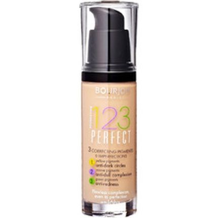 Bourjois 123 Perfect Medium Coverage Liquid Foundation 52 Vanilla 30Ml