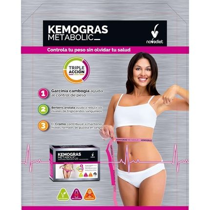 Novadiet Kemogras Metabolic Capsules With Chromium Picolinate And Garcinia - Image 3