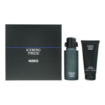 Iceberg Twice Nero Homme Gift Set Eau De Toilette Spray 125Ml & Shower Gel