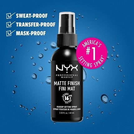 Nyx Professional Makeup Long Lasting Makeup Setting Spray Matte Finish 60Ml - Image 3