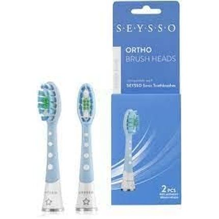 Seysso Oxygen Ortho Replacement Brushes For Orthodontic Braces Precise Oral Hygiene Compatible With Seysso Sonic Toothbrushes Recommended For Seysso Oxygen Toothbrush Pack Of 2