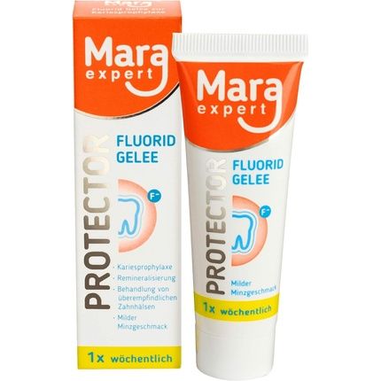 Mara Expert Protector Fluoride Gel 25G High Dose Weekly Cavity Protection Minimizes Sensitivity Mild Mint Flavor Medical Device