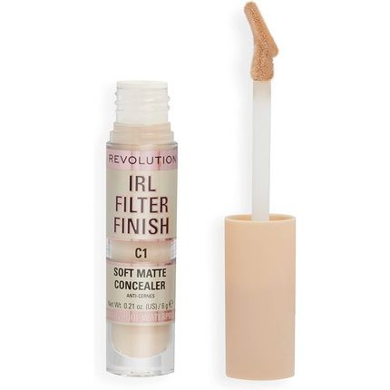 Makeup Revolution Irl Filter Finish Concealer Medium To Full Coverage C1 6G