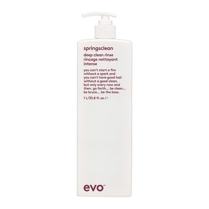 Evo Springsclean Deep Cleaning Rinse 1L For Wavy And Curly Hair - Vegan, Sulfate-Free