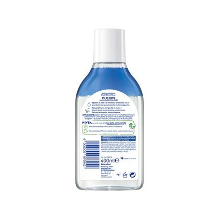 Nivea Regenerating Micellar Water 400Ml Face And Eye Makeup Remover With 5% Serum + Amino Acid Complex Cleanser For Face, Eyes, And Lips No Rinse For Tired Skin