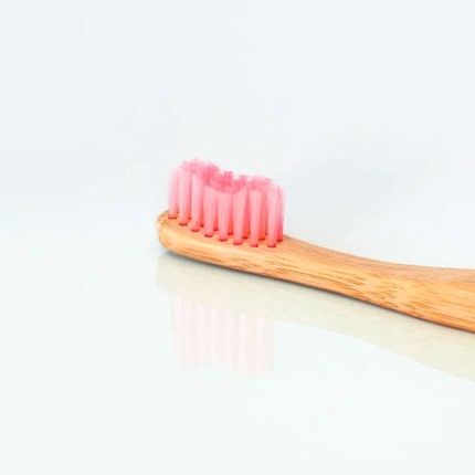 Bam&Boo Bamboo Toothbrush Kid Soft Pink - Eco-Friendly And Soft Bristles