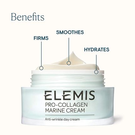 Elemis Pro-Collagen Marine Cream Lightweight Anti-Wrinkle Daily Face Moisturizer 1.6 Fl Oz - Image 3