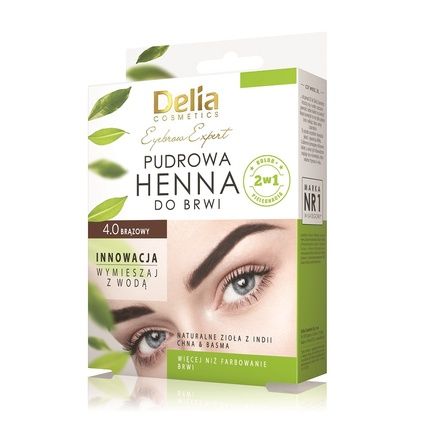 Delia Powder Brow Henna 4.0 Brown 4G - Perfect For Enhancing Your Eyebrows