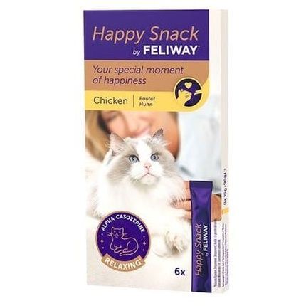 Feliway Happy Snack - 6 Packs Of 15 Grams Each