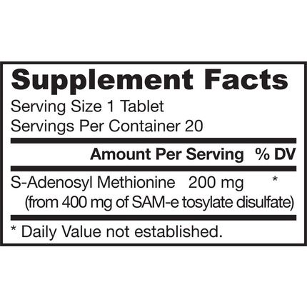 Sam-E 200Mg 20 Tablets