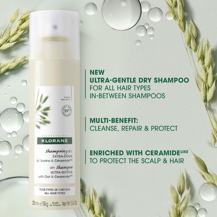 Klorane Dry Shampoo With Oat & Ceramide Spray 250Ml