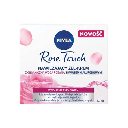 Nivea Rose Touch Moisturizing Gel Cream For Face 50Ml