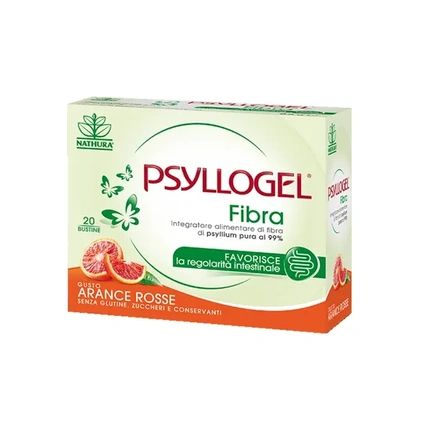 Nathura Psyllogel Fiber Giuliani 20 Sachets Orange Flavor